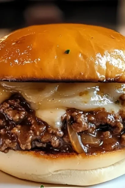 Easy French Onion Beef Sloppy Joes Recipe