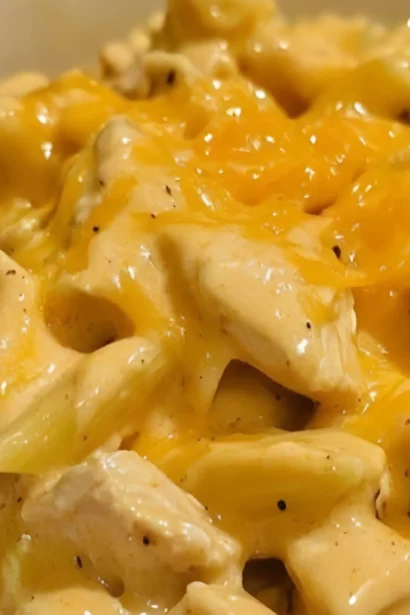 Easy Honey BBQ Chicken Pasta with Creamy Cheddar Sauce Recipe