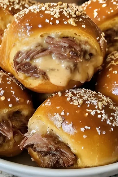 Easy Smoked Brisket & Beer Cheese Pretzel Bombs Recipe