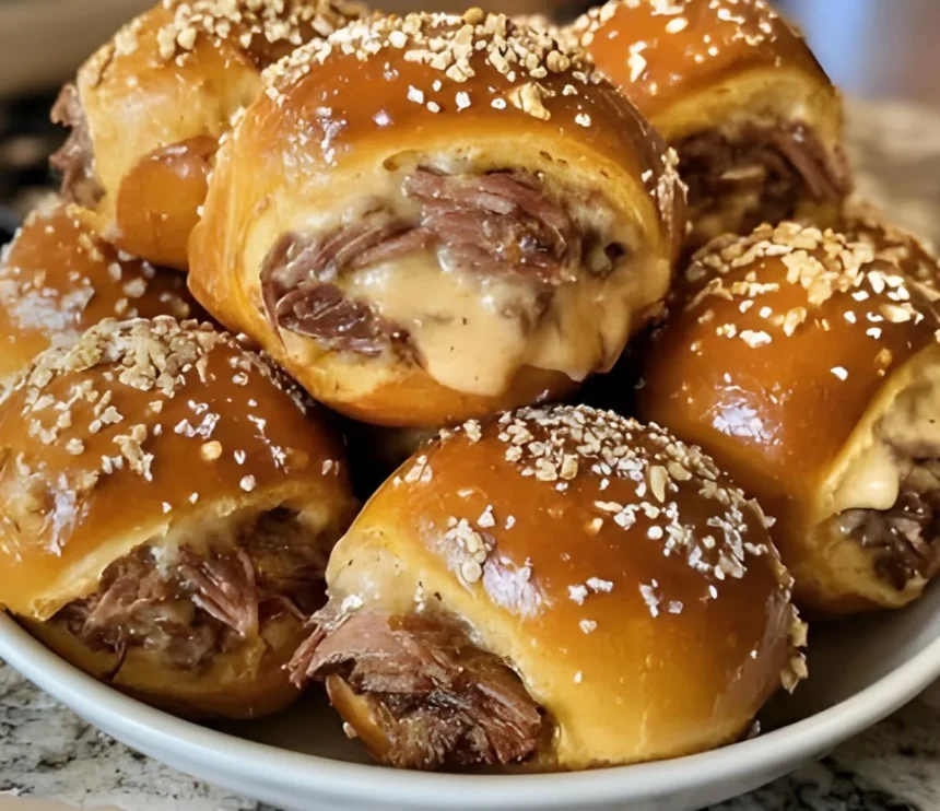 Easy Smoked Brisket & Beer Cheese Pretzel Bombs Recipe