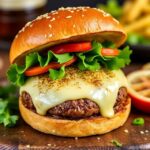 Garlic Parmesan Cheeseburger p
