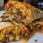 Nacho Cheese Beef Wrap Loaded Burrito Recipe