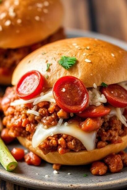 Pepperoni Pizza Sloppy Joes p