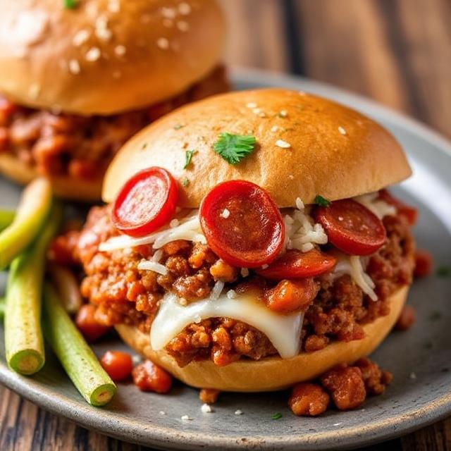 Pepperoni Pizza Sloppy Joes p