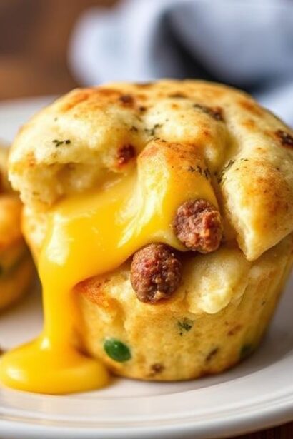 Sausage Egg and Cheese Bisquick Muffins p
