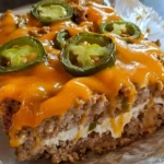 Spicy Ghost Pepper Jalapeño Popper Meatloaf Recipe