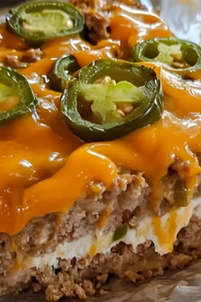 Spicy Ghost Pepper Jalapeño Popper Meatloaf Recipe
