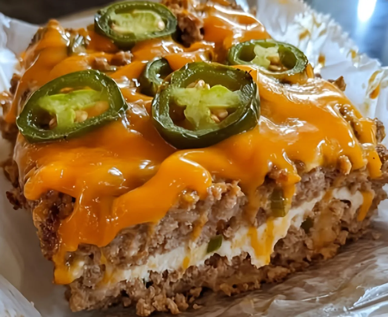 Spicy Ghost Pepper Jalapeño Popper Meatloaf Recipe