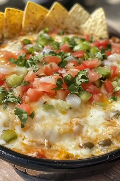 Texas Trash Dip Cheesy Bean Dip Recipe