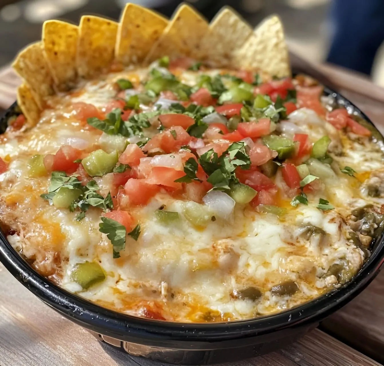 Texas Trash Dip Cheesy Bean Dip Recipe