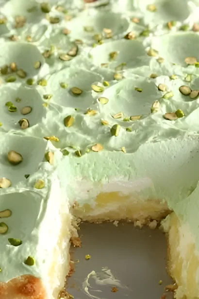 Tropical Pistachio Bliss Cake - Easy Paradise in Every Bite!