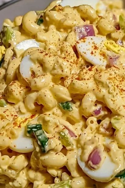 Easy Deviled Egg Macaroni Salad Recipe