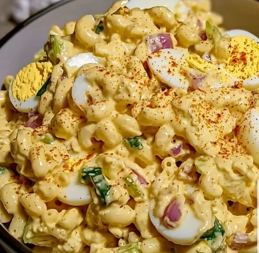 Easy Deviled Egg Macaroni Salad Recipe