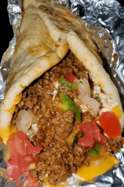 Easy Hamburger Peppers & Onion Gyros