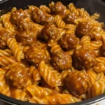 Easy One-Pot Smoky BBQ Meatball Pasta Recipe