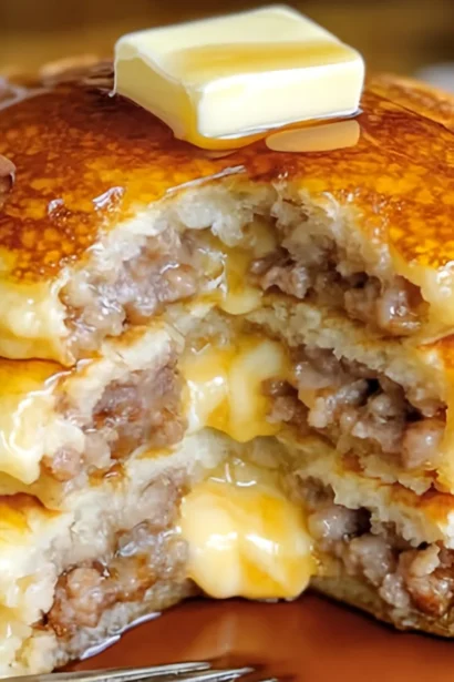 Easy-Sausage-Dipped-Pancakes-Recipe