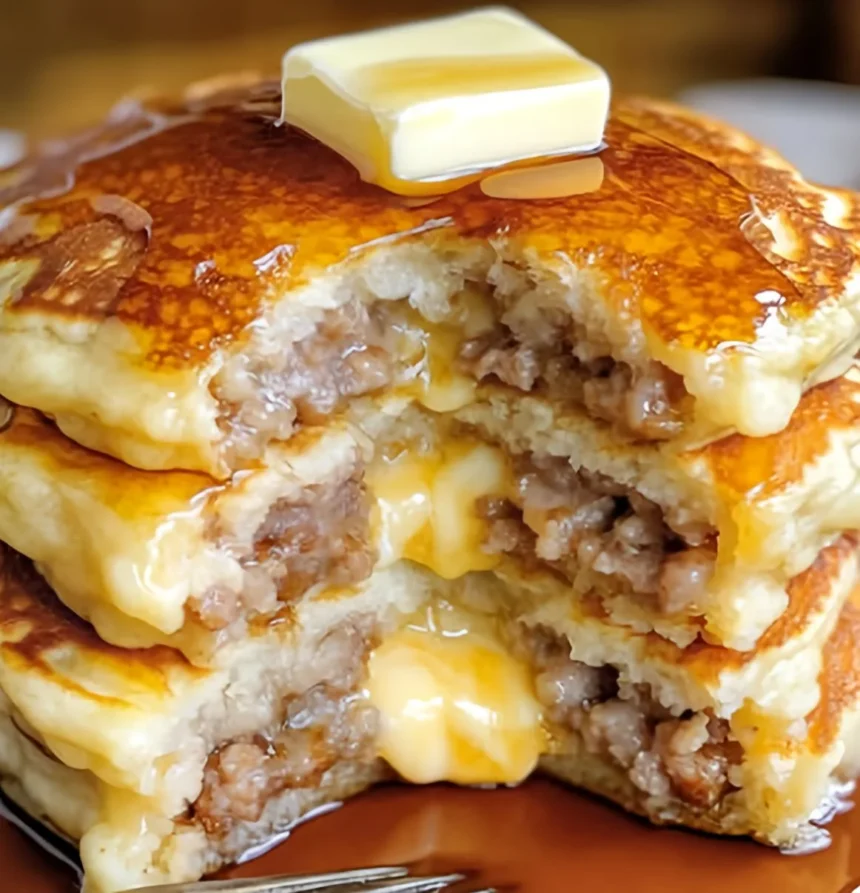 Easy-Sausage-Dipped-Pancakes-Recipe