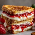 Fried Strawberry Cheesecake Sandwiches