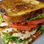 Garlic Butter Lettuce, Tomato & Grilled Chicken Sandwich