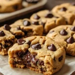 Healthy Greek Yogurt Chocolate Chip Cookies with Melty Centers