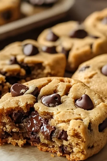 Healthy Greek Yogurt Chocolate Chip Cookies with Melty Centers