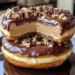 Peanut Butter Cheesecake Donut Sandwiches