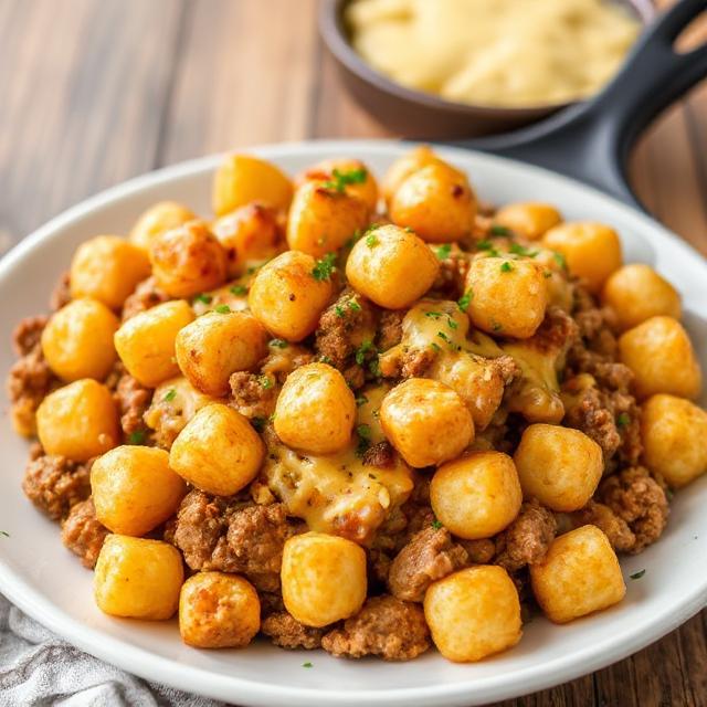 TATER TOT SLOPPY JOE SKILLET p