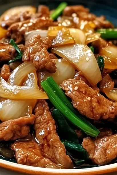 Chinese Beef and Onion Stir Fry Recipe