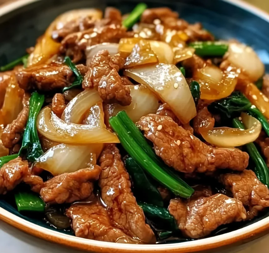 Chinese Beef and Onion Stir Fry Recipe