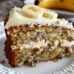 Easy Banana Bread Cake with Cream Cheese Frosting Recipe