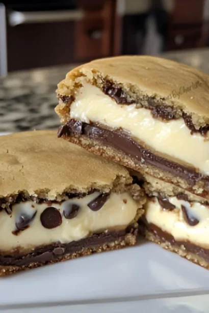 Easy Cheesecake Stuffed Chocolate Chip Cookies Recipe