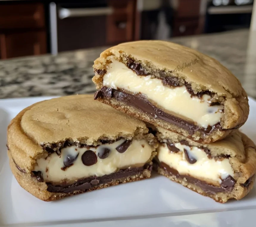 Easy Cheesecake Stuffed Chocolate Chip Cookies Recipe