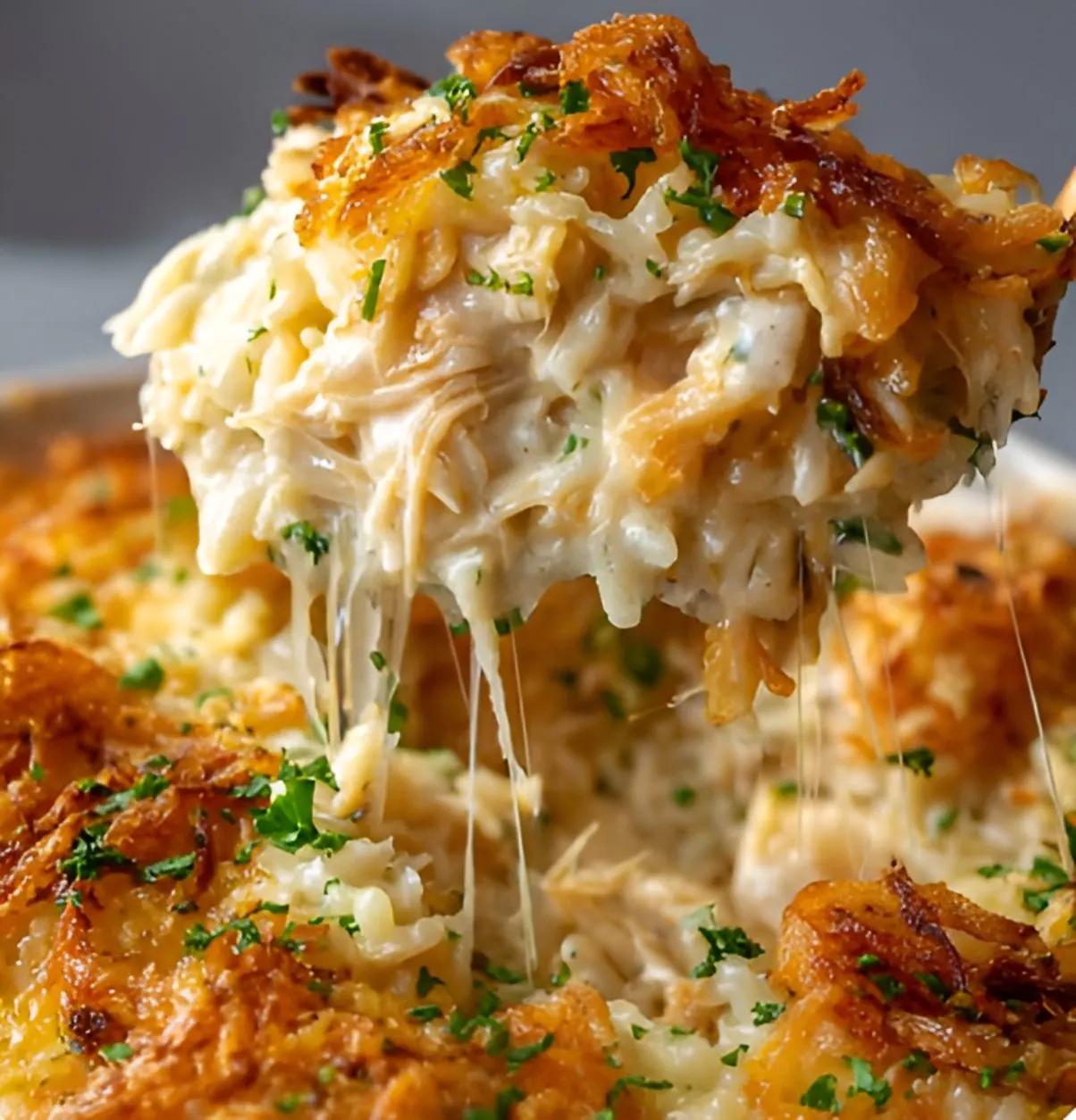 Easy French Onion Chicken Rice Casserole