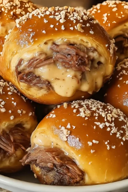 Easy Smoked Brisket & Beer Cheese Pretzel Bombs Recipe
