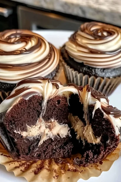 Chocolate Coffee Cream Cupcakes recipe