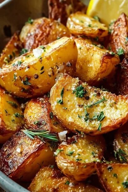 Authentic Greek Potatoes Crispy Lemon Perfection