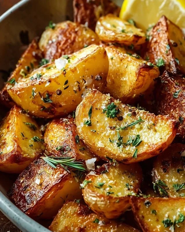 Authentic Greek Potatoes Crispy Lemon Perfection
