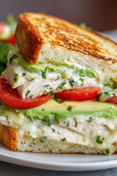Chicken Avocado Melt Sandwich