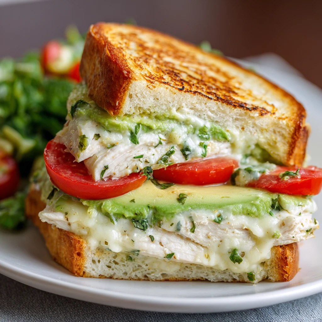 Chicken Avocado Melt Sandwich