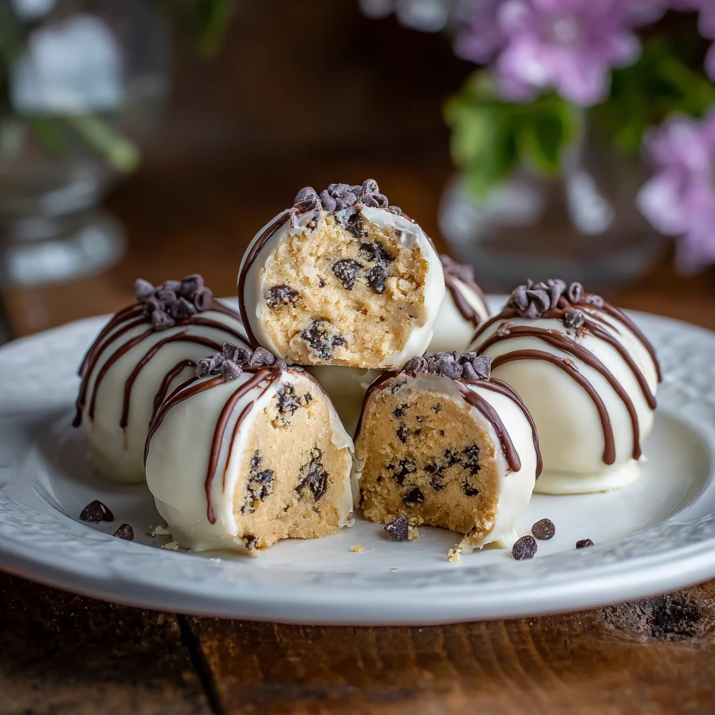 Chocolate Chip Cookie Dough Truffles
