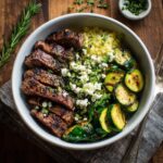 Cozy Grilled Steak Bowl With Zucchini