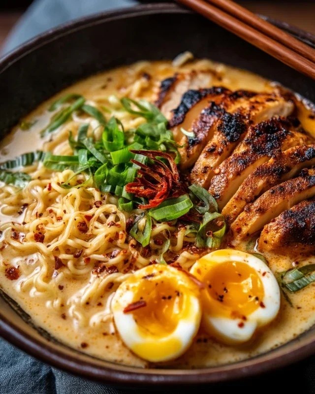 Creamy Garlic Chicken Ramen – Ultimate Recipe