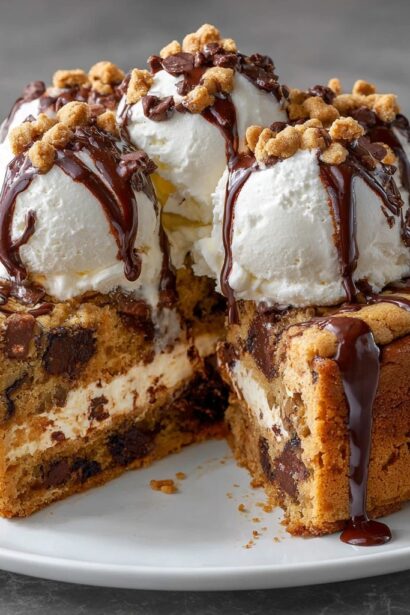 Decadent Chocolate Chip Cookie Cake