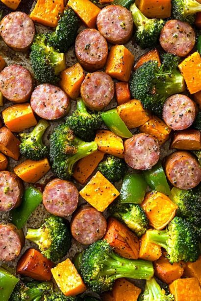 Delicious 20 Minute Sheet Pan Sausage and Veggies Made Easy