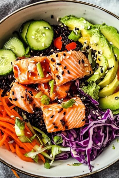 Delicious Healthy Teriyaki Salmon Bowl for Easy Meal Prep