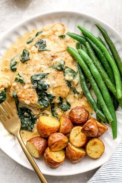 Easy Chicken Florentine in 35 Minutes