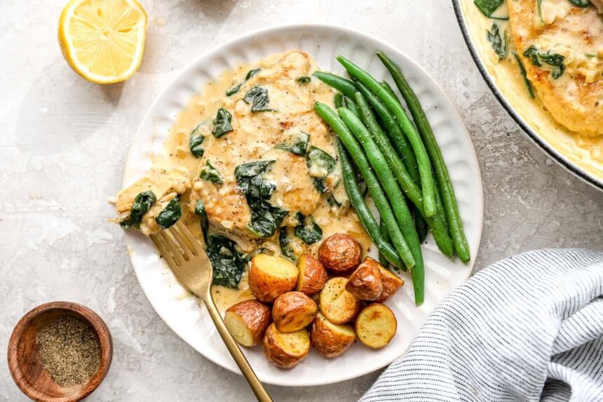 Easy Chicken Florentine in 35 Minutes