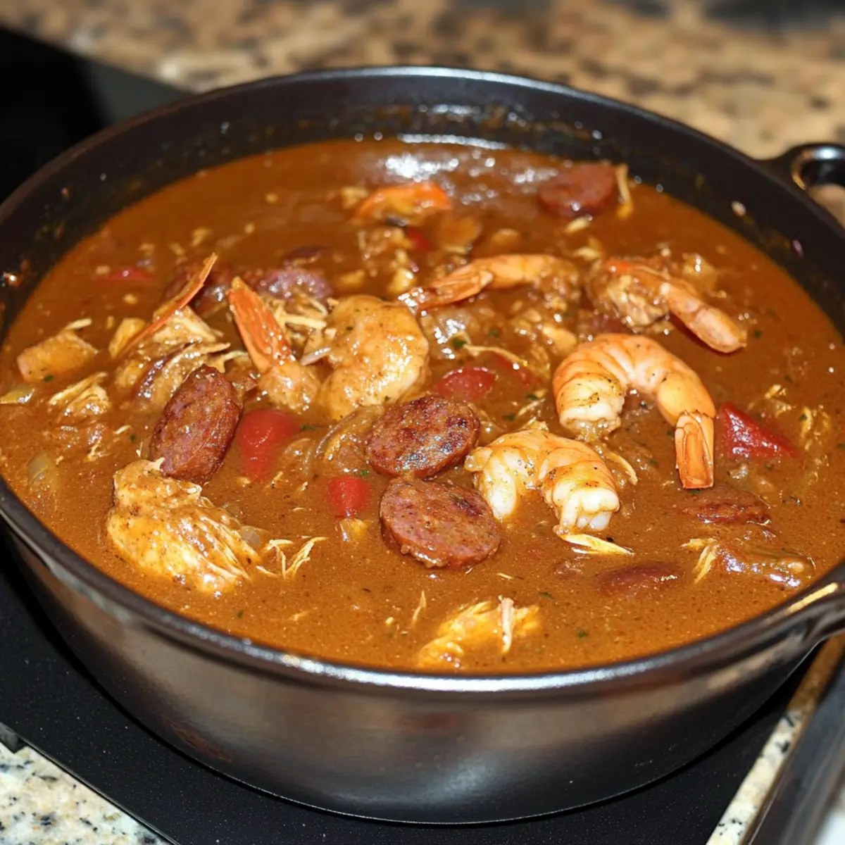 Easy Slow Cooker Keto Gumbo