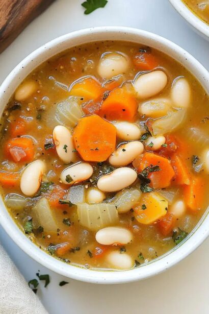 Easy Slow Cooker Vegetable Bean Soup