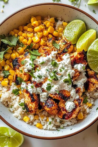Easy Street Corn Chicken Rice Bowl for Delicious Nights